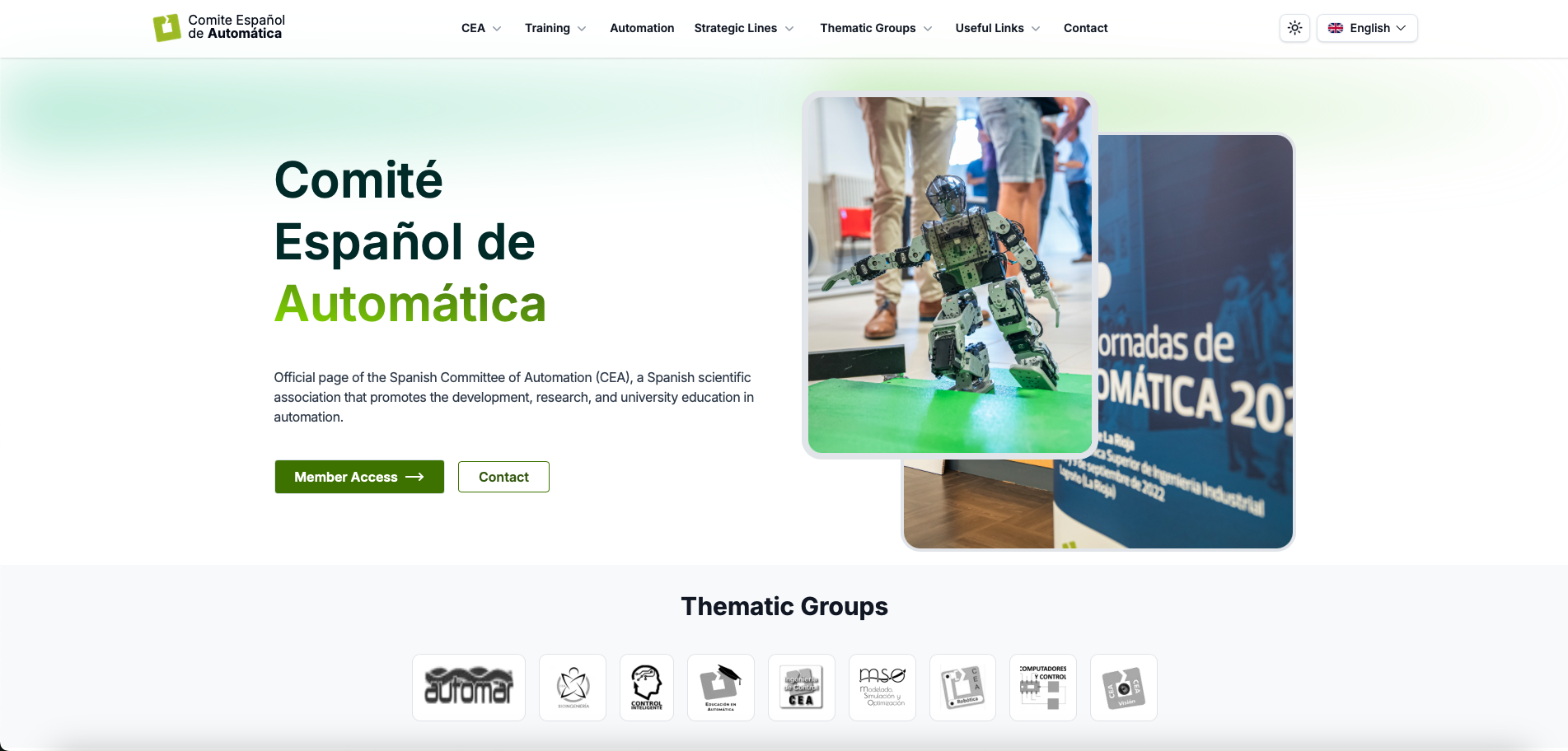 Web e intranet de CEA